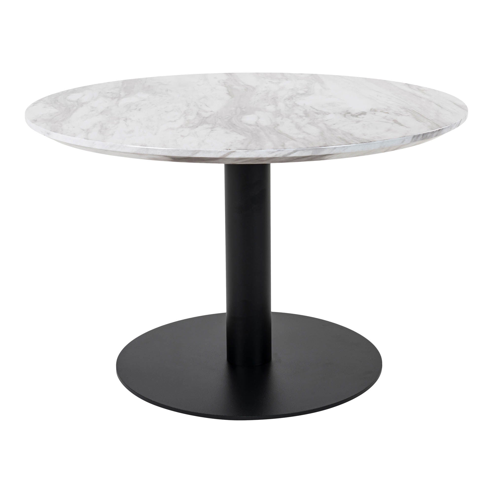 Bolzano Salontafel Wit Zwart Marmerlook ø70